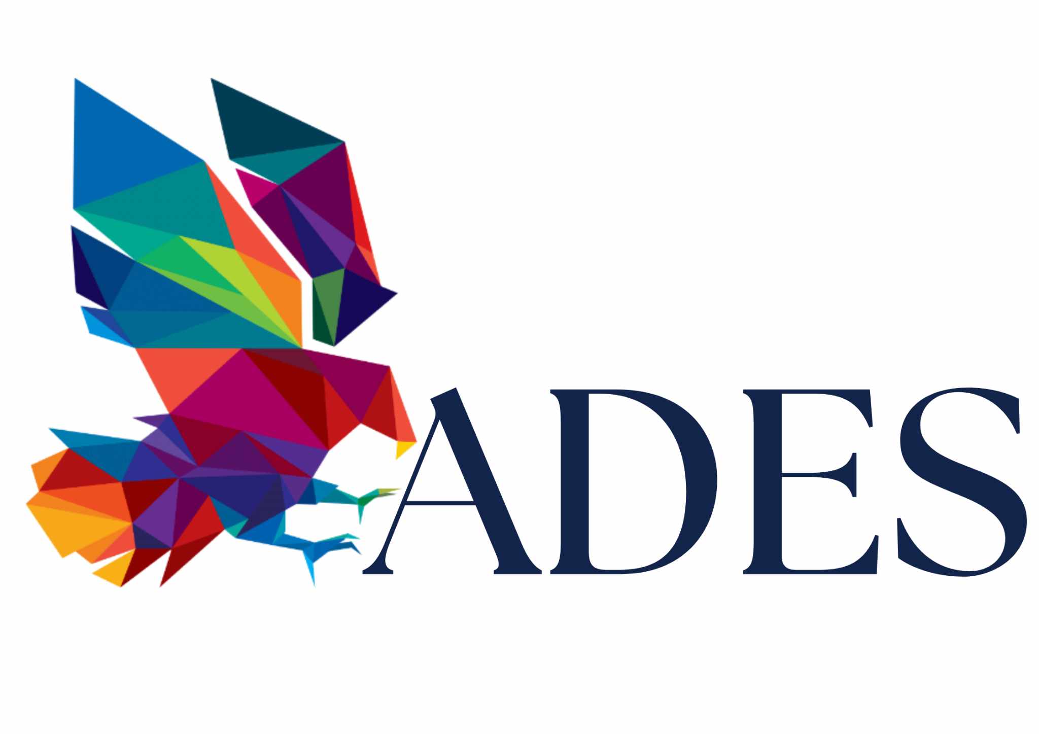 ADES — logo à l’oiseau multicolore