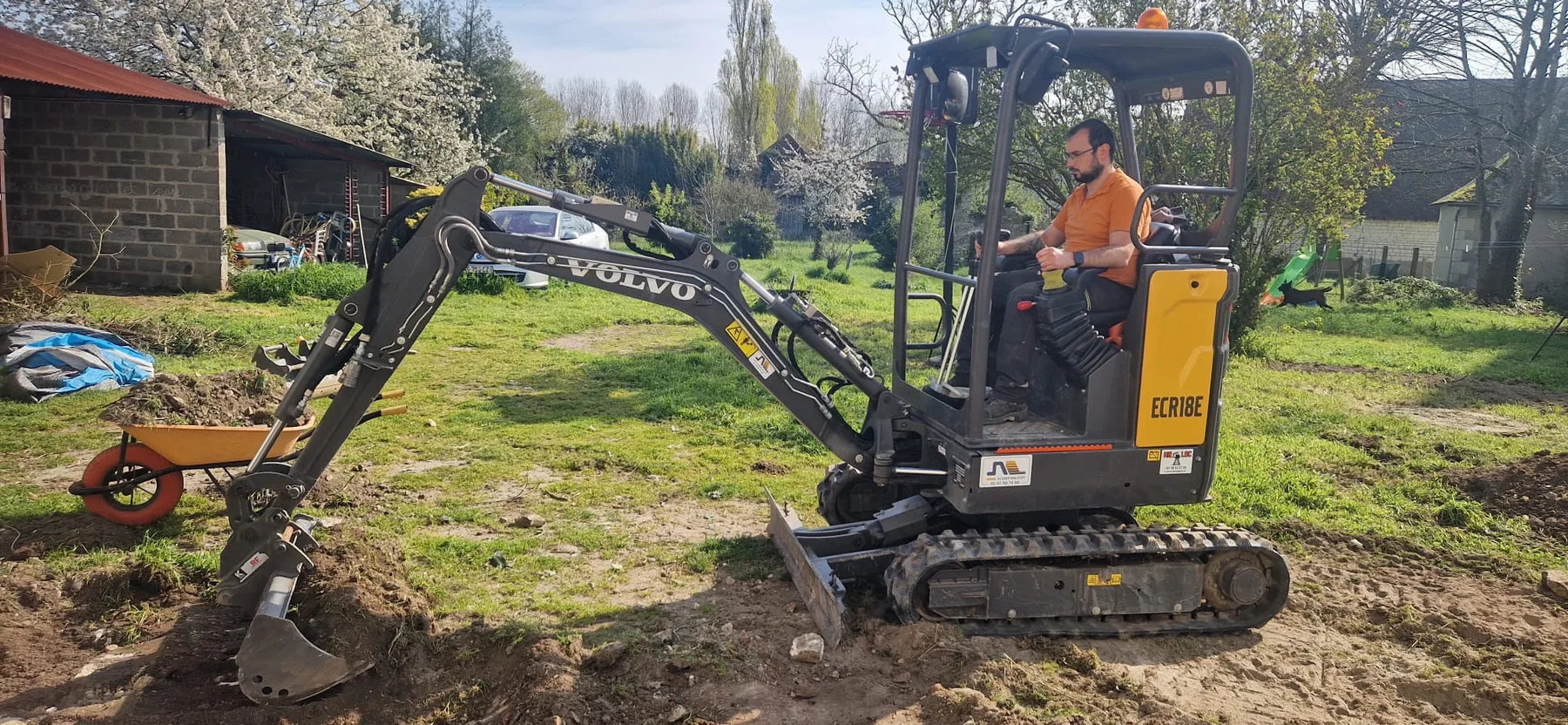 Préparation du terrain — Travaux en cours